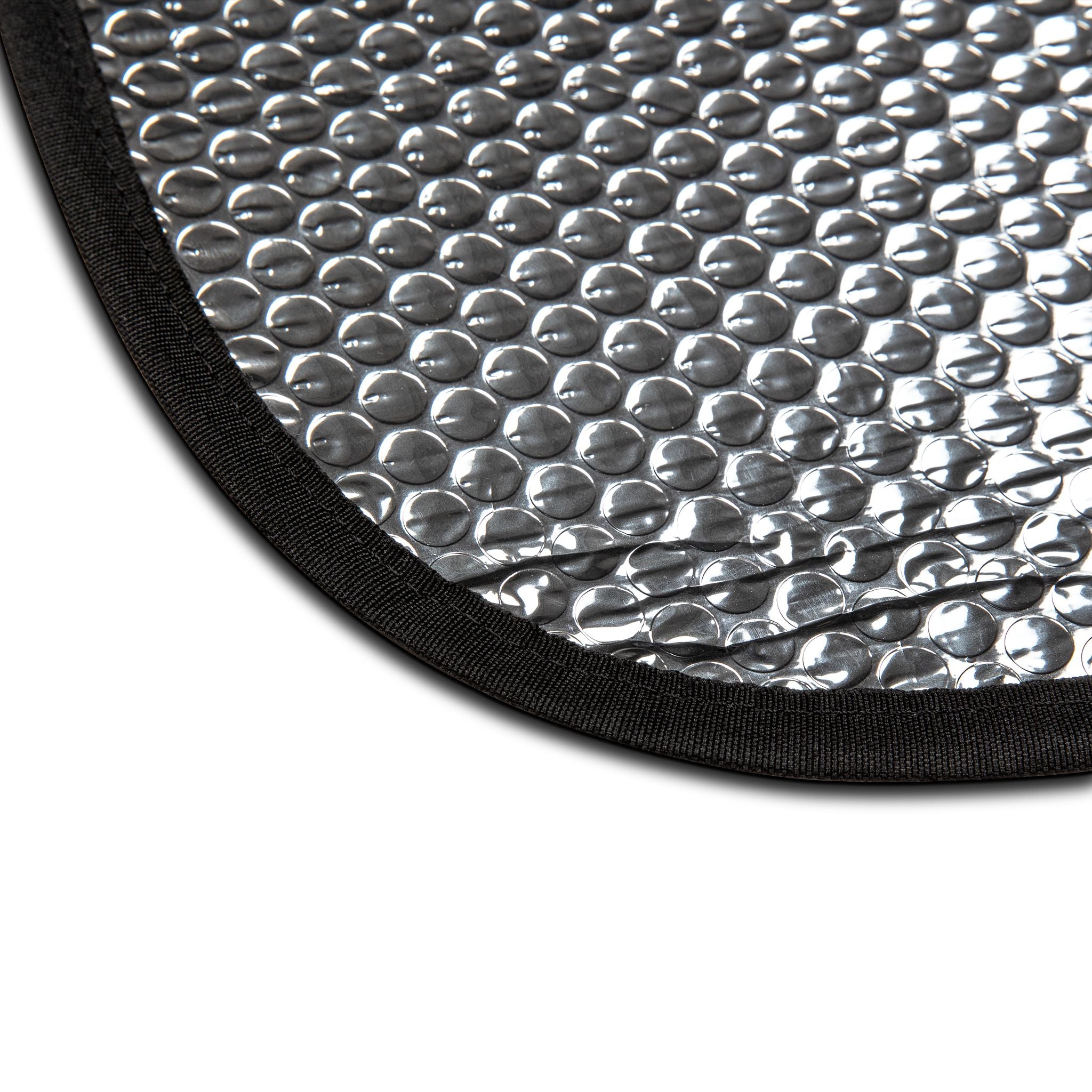 Abstract Blue Crystal Car Sun Shade — Geometric Windshield Sunshade