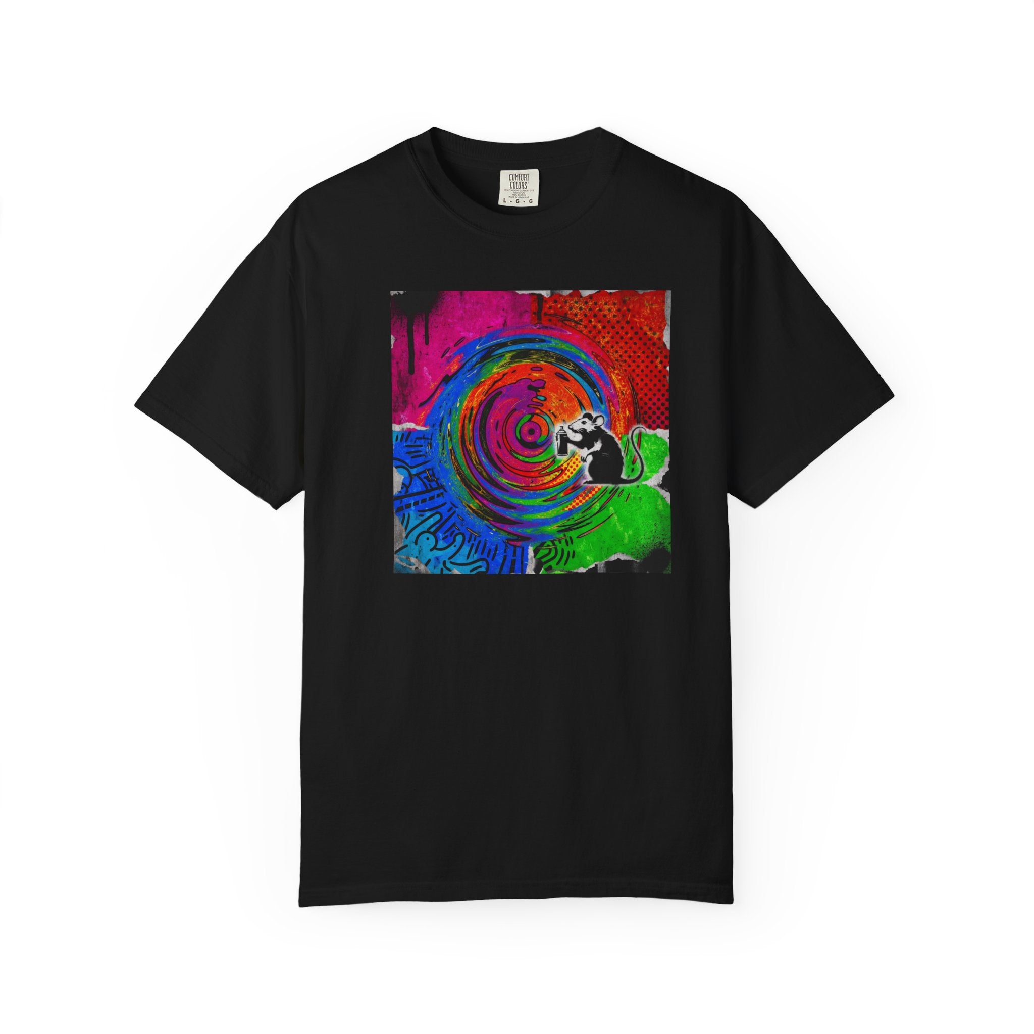 Unisex Psychedelic Swirl Skateboard T-Shirt