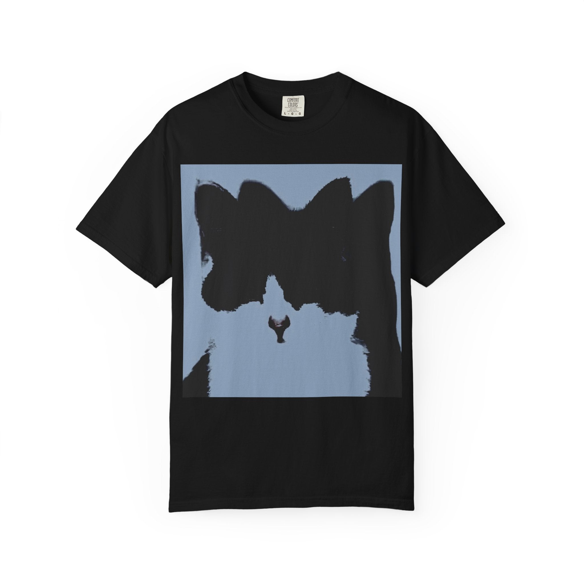 Unisex Garment-Dyed Cat GraphicT-shirt