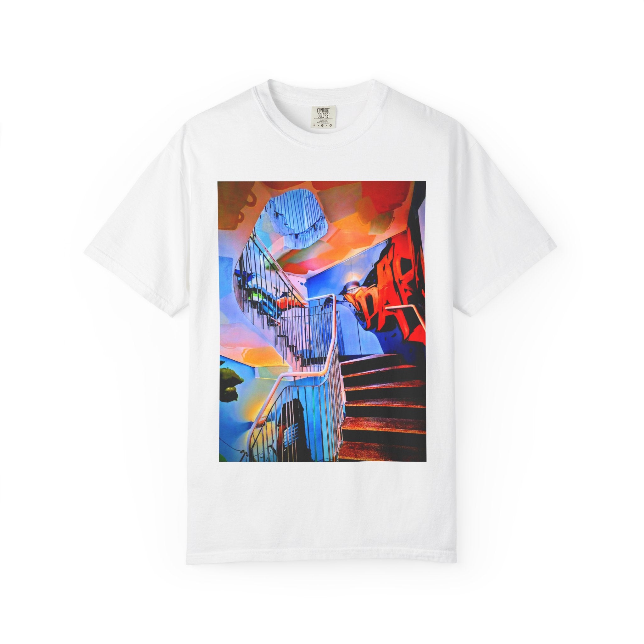 Hotel Art Unisex Stairs Graphic T-shirt