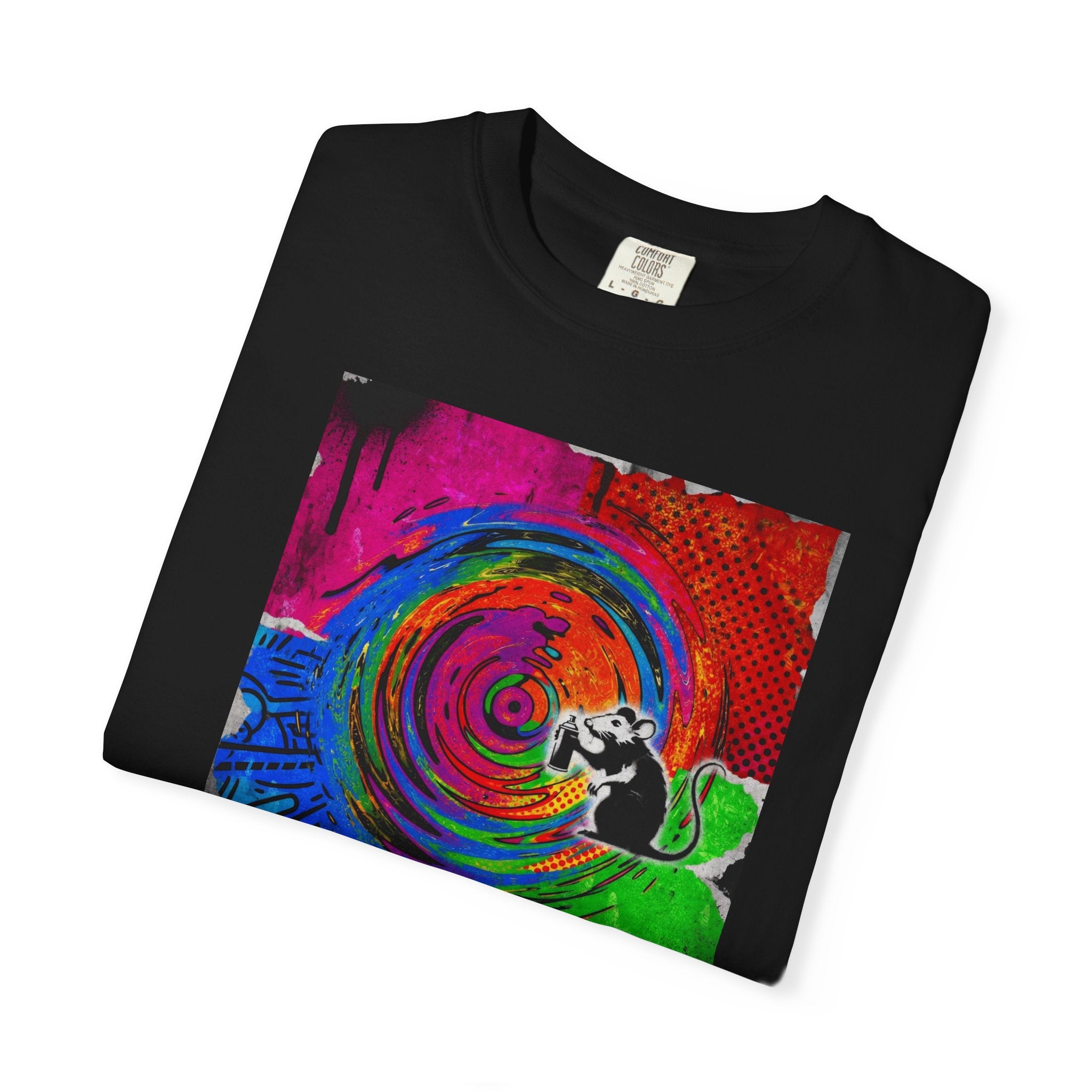 Unisex Psychedelic Swirl Skateboard T-Shirt