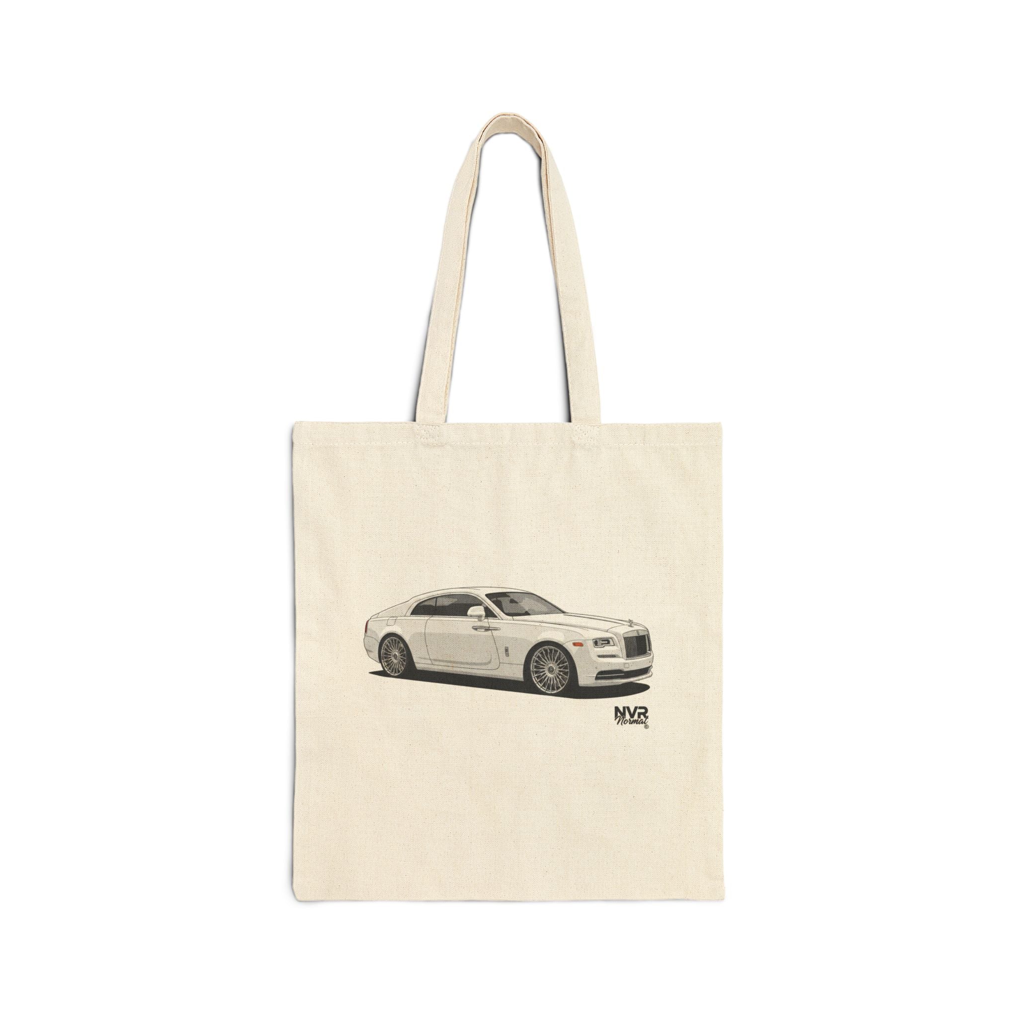 Unisex Tote Bag — Vintage Luxury Car Illustration Cotton Canvas Tote