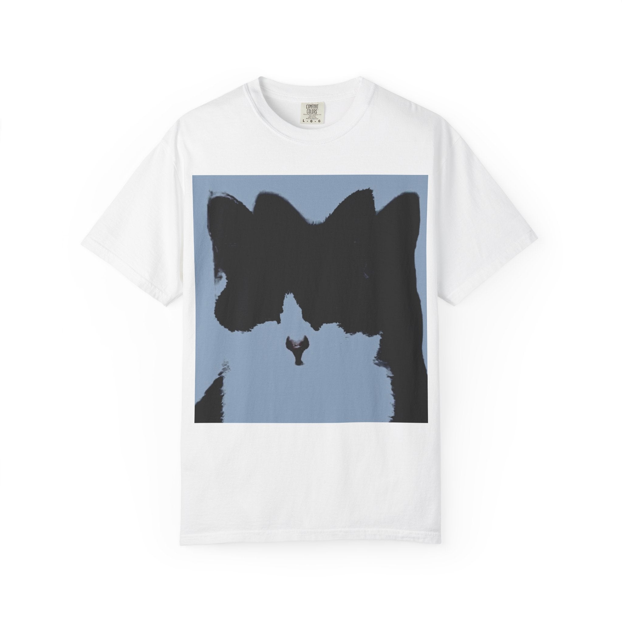 Unisex Garment-Dyed Cat GraphicT-shirt